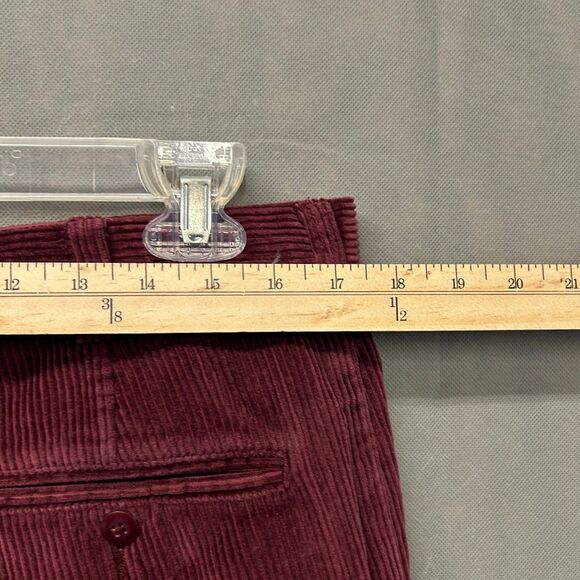 Jos. A. Bank Corduroy Pant Men's Size 35W/30L Red Slash Pockets 100% Cotton - Picture 7 of 8